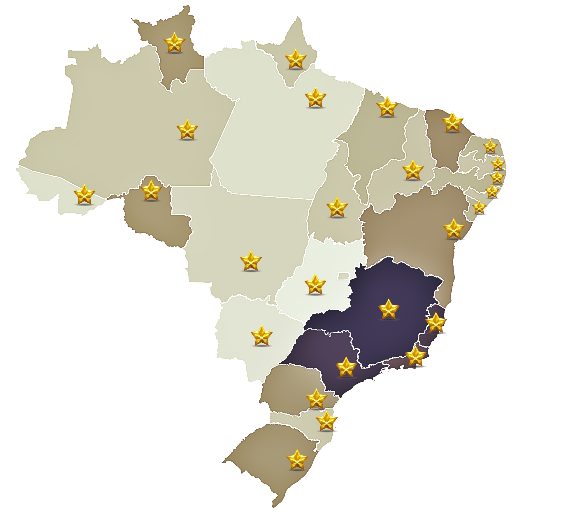 Mapa de atendimento Escritorio Ricardo Freitas